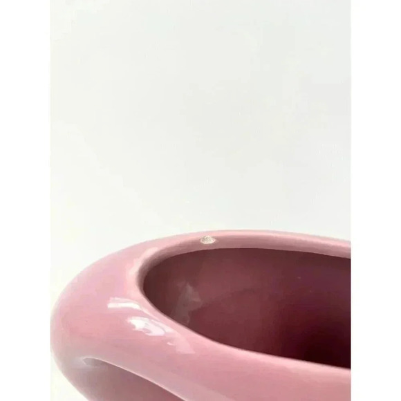 Vintage Midcentury Soft Pink / Mauve Royal Haeger Ceramic Cut Out Vase - Picture 10 of 10